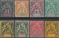 Francuska Oceania - Kolonie Flaga Mitologia Róg obfitości Pax i Merkury