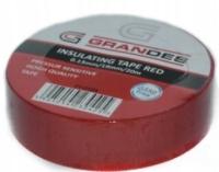 Taśma izolacyjna czerwona PCV 19mm/20m Długa izolacja