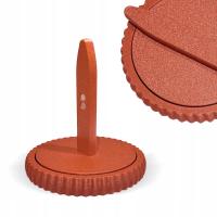 Składany stojak kołowrotek na włóczkę kordonek do szydełkowania MARBLE RED