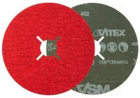 Dysk fibrowy VSM do stali nierdzewnej metali XF870 P80 Ceramiczny