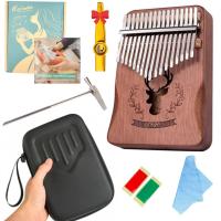 KALIMBA PREMIUM Cega 17-tonowa nowy model +twardy POKROWIEC akcesoria kazoo