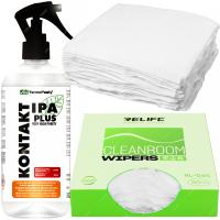 ALKOHOL IZOPROPANOL KONTAKT IPA PLUS 99,9% CZYSTY 0.5L ŚCIERECZKI BEZPYŁOWE