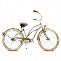 Городской велосипед для женщин 26 cruiser damka Mocca RoyalBi злотый 3 шестерни shimano