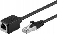 Kabel LAN przedłużacz gn/wt RJ45 CAT 5E czarny 10m