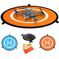 DWUSTRONNA MATA LĄDOWISKO 75CM DLA DRONÓW DJI W KOLORZE POMARAŃCZOWYM