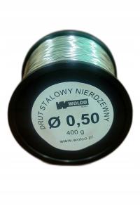 Drut pszczelarski nierdzewny fi 0,5 mm 400 g - Wolco