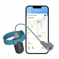 Монитор сна пульсоксиметр. Вибрация Сигнализации, Результаты Экспорта Приложения Bluetooth