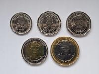 Sierra Leone ZESTAW Monet 2022 rok - Różne Nominały - 5 sztuk - 2xBimetal