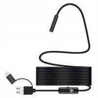 Elastyczna kamera endoskopowa 8 mm 6 LED Regulowana kamera kanalizacyjna Endosocope 3.5 m