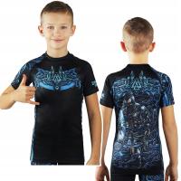 Rashguard z krótkim rękawem dziecięcy Ground Game Viking cm