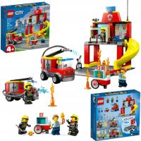 LEGO City - Remiza STRAŻACKA i wóz strażacki ZESTAW LEGO 60375 + Gratis