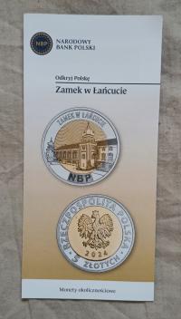 Folder do monety 5 zł z 2024 roku - Odkryj Polskę - Zamek w Łańcucie