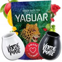 Matero Białe i Czarne 2x 350ml + Yerba Yaguar Amore 500g PREZENT DLA DWOJGA