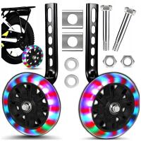 KÓŁKA BOCZNE DO ROWERU DZIECIĘCEGO DIODY LED KOŁA ROWEROWE ŚWIECĄCE 12-16