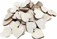 Деревянные сердца декор сердца 50 штук 2 см