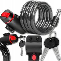 ВЕЛОСИПЕДНАЯ ЗАСТЕЖКА, ЗАМОК ДЛЯ ВЕЛОСИПЕДА, ЗАМОК ДЛЯ КЛЮЧЕЙ, ПРОЧНЫЙ ТРОС