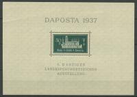 Wolne Miasto Gdańsk ** Fi. Blok 1 Wystawa Filatelistyczna DAPOSTA 1937