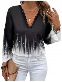 Мода-Земля блузка с длинным рукавом классический стиль