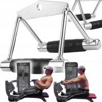 Треугольная двойная ручка для Атласа лифт рифленый стальной трицепс назад