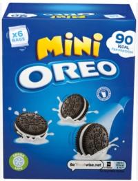 Мини-печенье Oreo с начинкой, песочное печенье, 6 упаковок, 19 г, 114 г