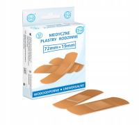 Пластыри с повязкой водонепроницаемый 12 штук TESTEO