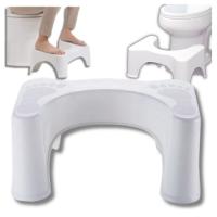 PODNÓŻEK TOALETOWY PODEST ŁAZIENKOWY TABORET BIAŁY DLA DZIECI DOROSŁYCH