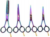 Zestaw Nożyczki Degażówki Fryzjerskie do Włosów Cięcia GEPARD Quatros