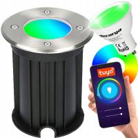 MOCNA ODPORNA OPRAWA LED NAJAZDOWA LAMPA GU10 230V ŻARÓWKA SMART RGB TUYA