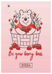 Kubuś Puchatek KALENDARZ KSIĄŻKOWY 2026 kalendarz 2026 A5 planer notes