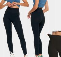 Damskie legginsy prążkowane Moraj RDL1000-020 czarny