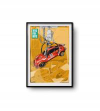 Plakat Samochodowy 70x100cm | Porsche 934 Turbo RSR