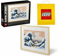 Zestaw Prezent Klocki LEGO Art 31208 Hokusai Wielka Fala Obraz + Torba