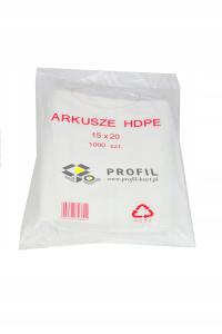 TOREBKI FOLIOWE REKLAMÓWKI ZRYWKI HDPE 15X20CM 1000 SZT. NA ŻYWNOŚĆ