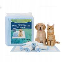 PODKŁADY MATY CHŁONNE DLA PSA ZWIERZĄT 100SZT 60X60 NAUKA SIKANIA DLA PSÓW