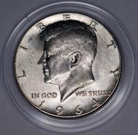 USA - 1/2 DOLARA HALF DOLLAR 1964 r. BZM - KENNEDY SREBRO (3)