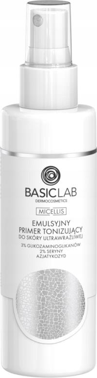 BasicLab Emulsyjny Primer Tonik Tonizujący do Skóry Ultrawrażliwej 150ml