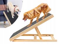 RAMPA SCHODY PODEST SKŁADANY DO WCHODZENIA DLA PSA KOTA REGULACJA 4 STOPNIE