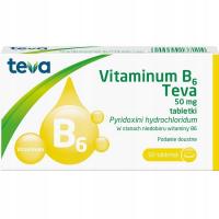 Витамин B6 Тева 50 мг витамин B6 50