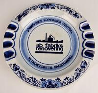 DUŻA HOLENDERSKA POPIELNICZKA Delft blue hand painted Ashtray