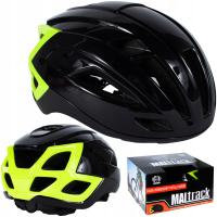 CZARNY REGULOWANY KASK ROWEROWY NA ROWER TOTAL FUSION 55-59 M/L WYGODNY