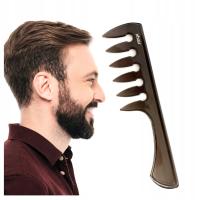 Szeroki grzebień do teksturowania włosów Duży Grzebyk barberski z rączką