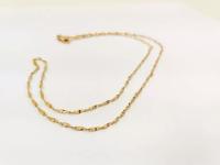 NIEZIEMSKI ZŁOTY ŁANCUSZEK PRÓBY 585 DŁUGOŚĆ 45 CM