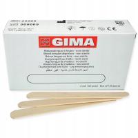 Gima 25509 - деревянные шпатели для языка, нестерильные, коробка 100