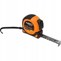 NEO TOOLS Miara zwijana stalowa Super Black 5 m x 19 mm, auto blokada, dwa