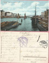 Szczecin Hafen mit Hansabrücke 1916r.