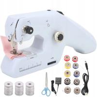 Maszyna do szycia mini elektryczna przenośna automatyczna biała