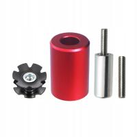 Zamontuj czerwony przedni widelec