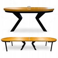 Stół Owalny X 160x100 rozkładany do 360cm Nowoczesny Loft