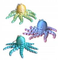 Breloczek BRELOK do Kluczy Ośmiornica ZAWIESZKA 3D Flexi Octopus