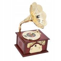 Pozytywka gramofonowa wykwintna mechaniczna pozytywka retro figurki E2